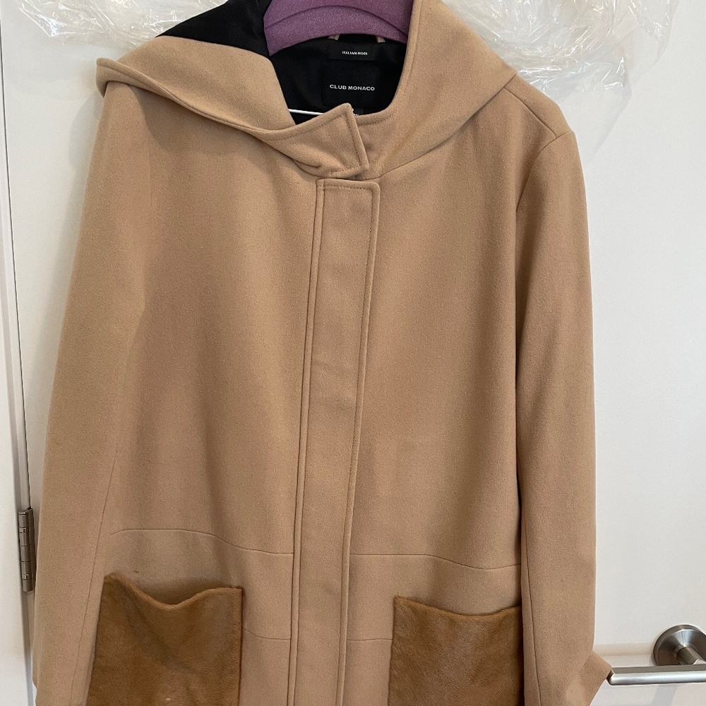 Club Monaco ryan wool coat size large